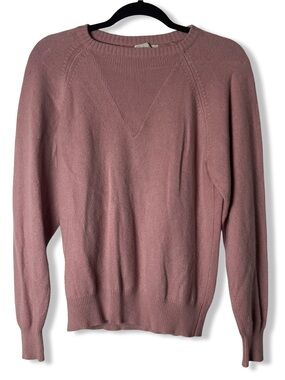 Wilkes Bashford Vintage 100% Pure Cashmere Crewneck Sweater Pink - Sz. S